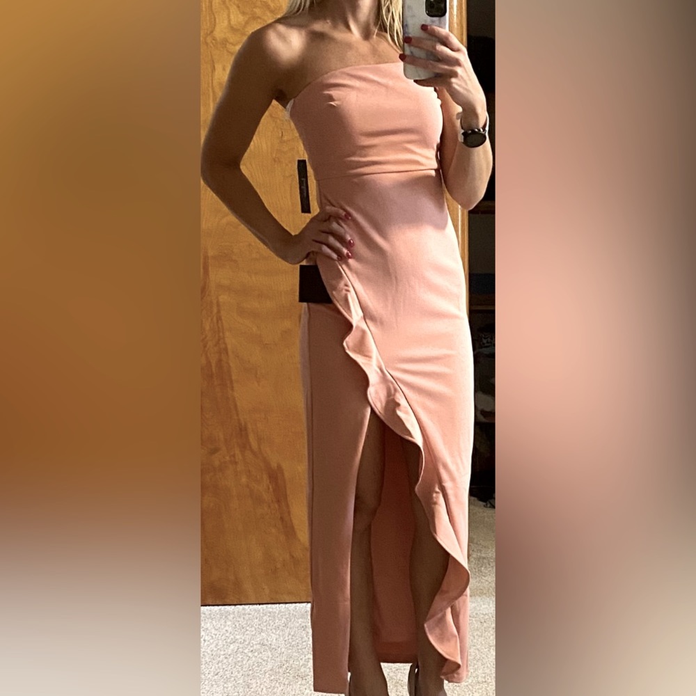 Pink XS long wedding guest dress